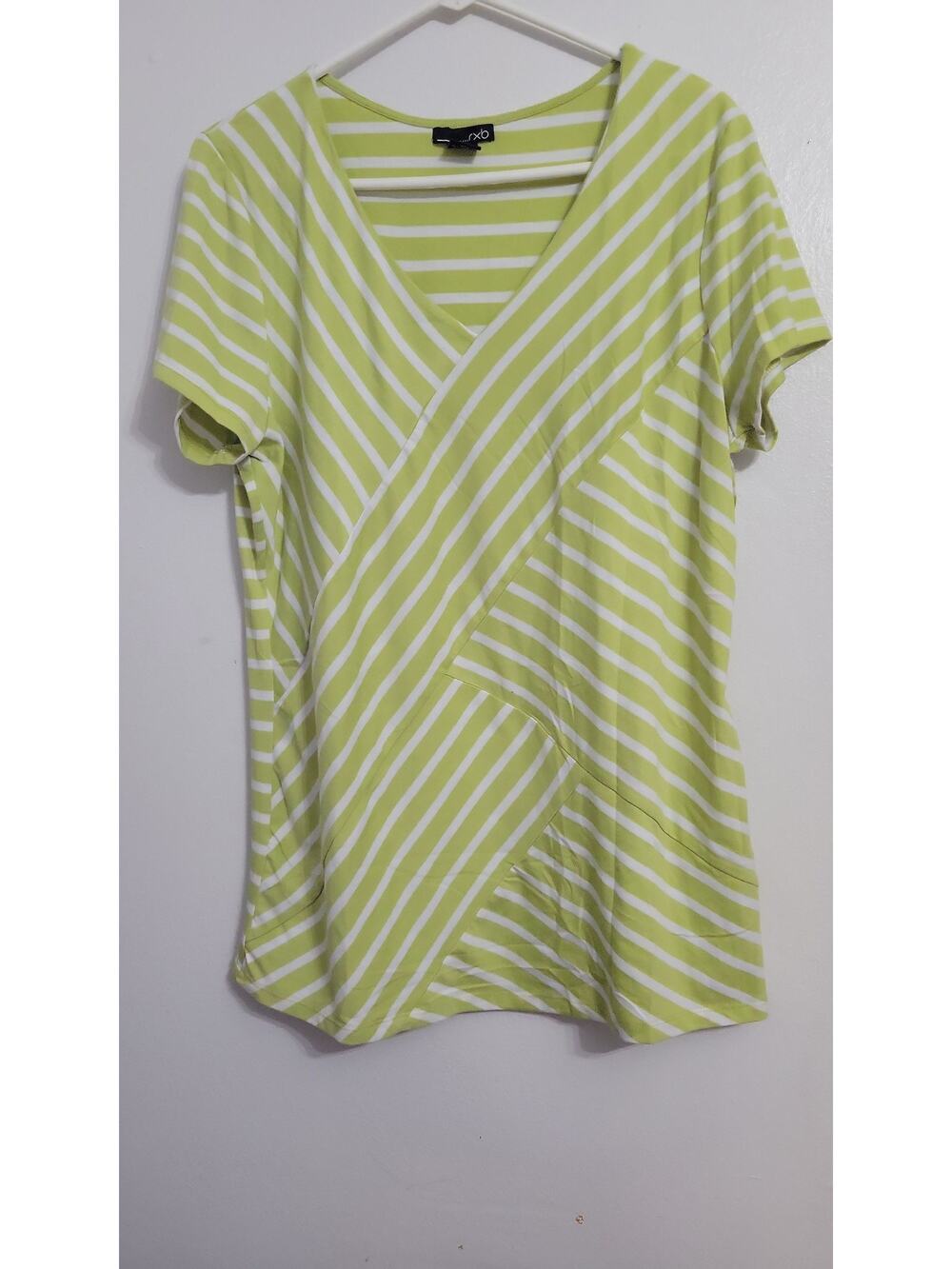 XXL RXB Green/White Stripe Top